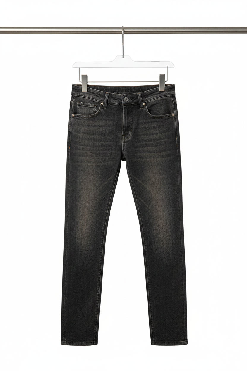 Black jeans front hanger