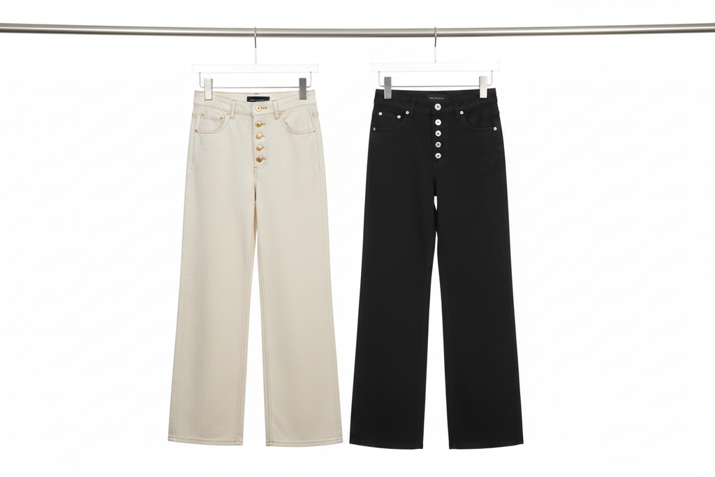 Both jeans variants on rack together