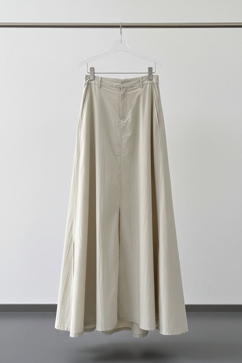 Cream skirt front
