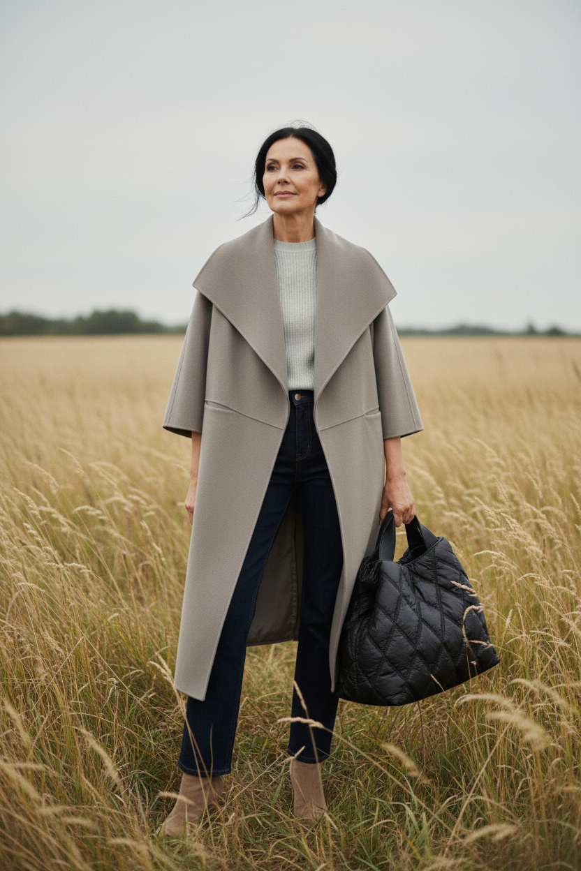 Editorial coat campaign