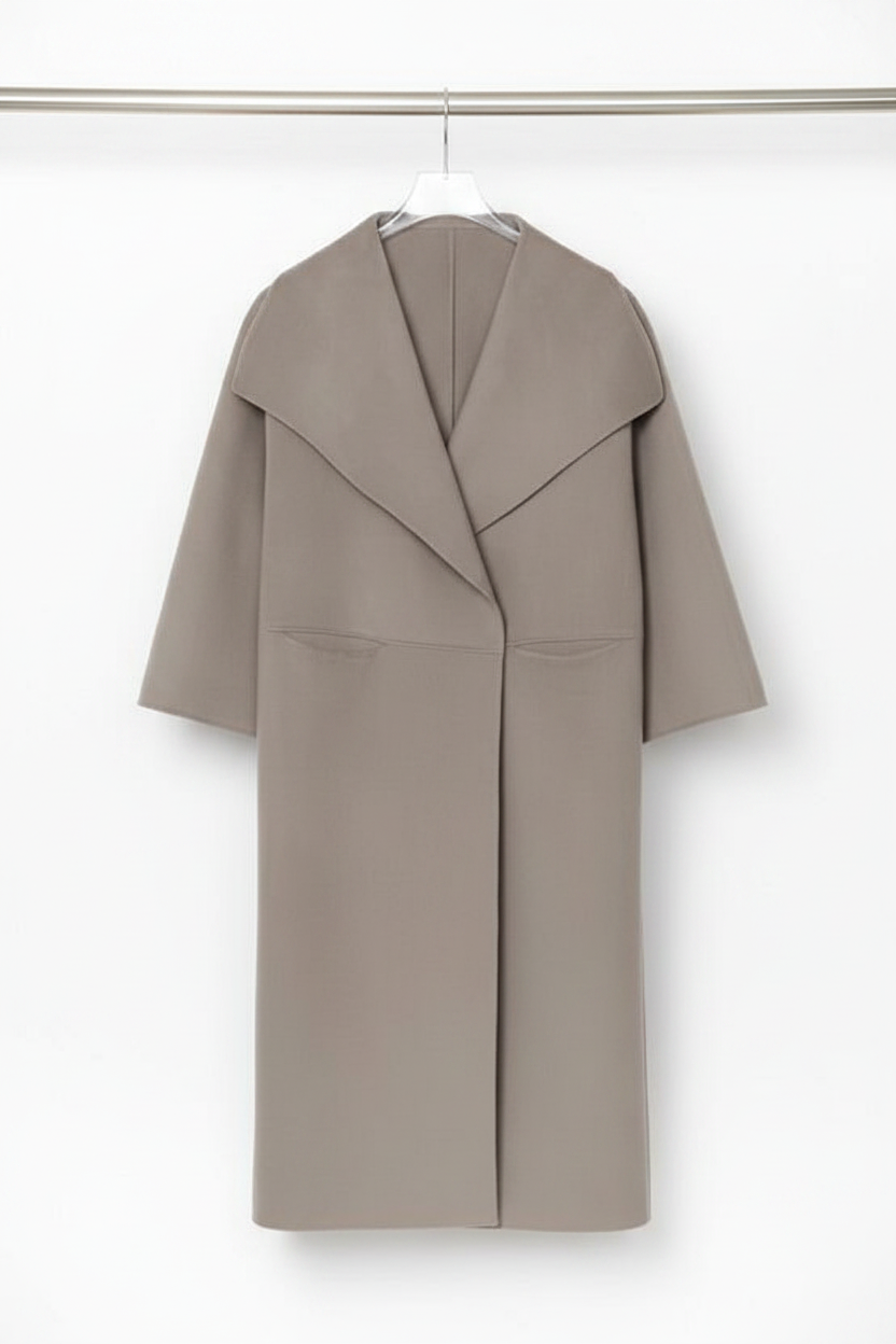 Gray coat front view