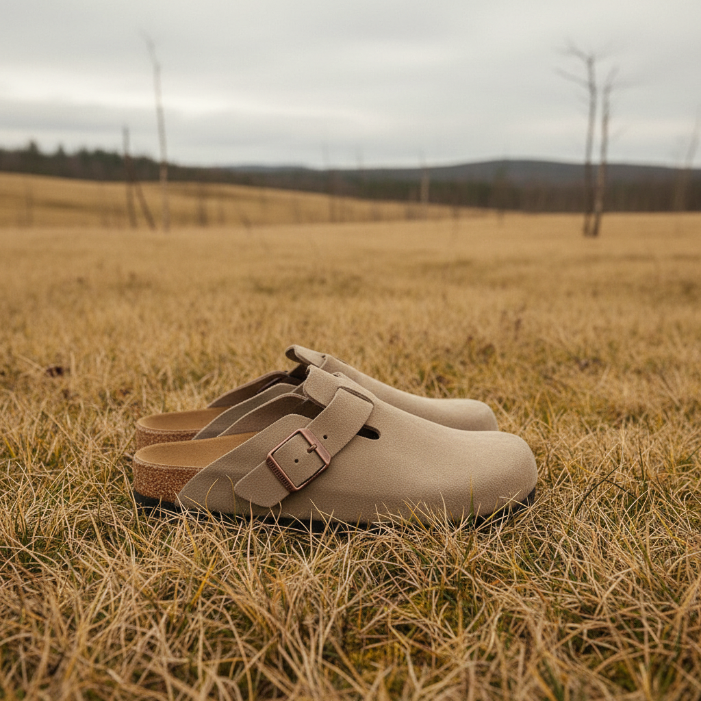 Tan suede Scandic field
