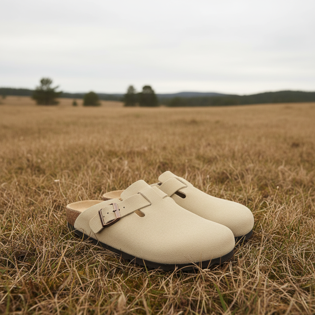 Beige suede angled Scandic