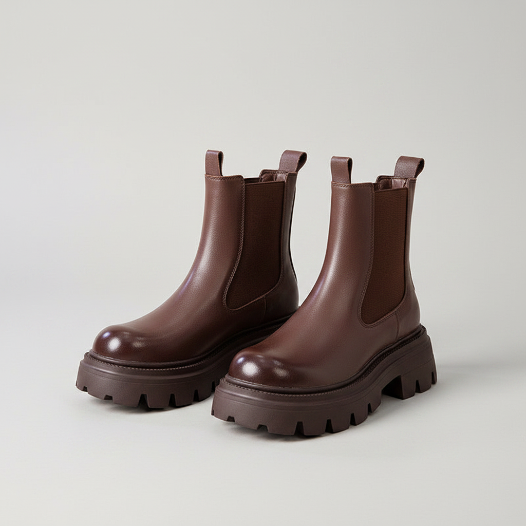 Brown boot packshot