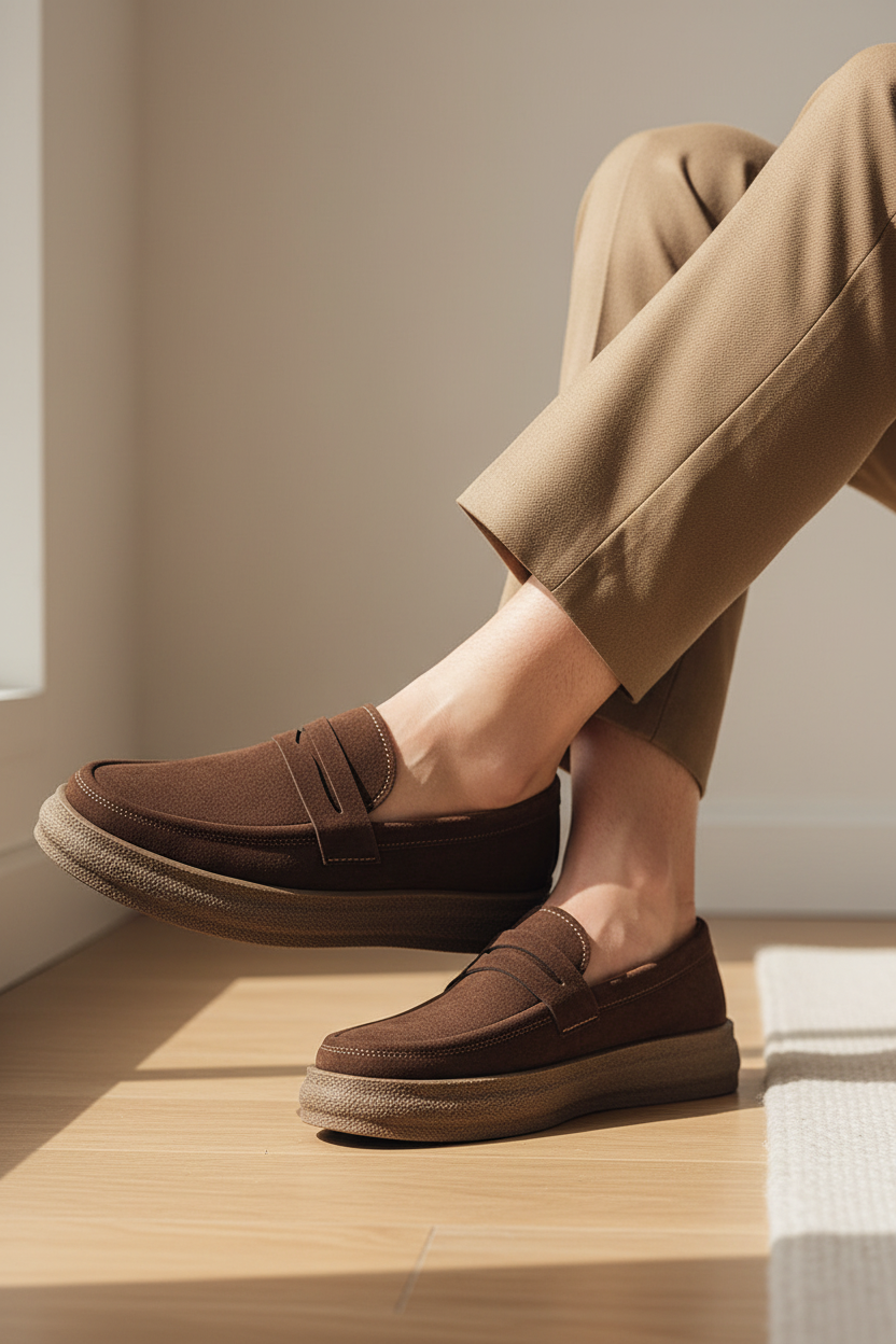 Male model feet leg shot