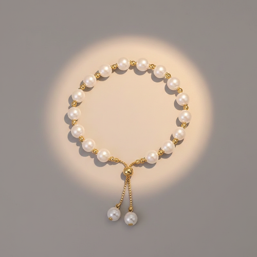 Pearl bracelet top-down