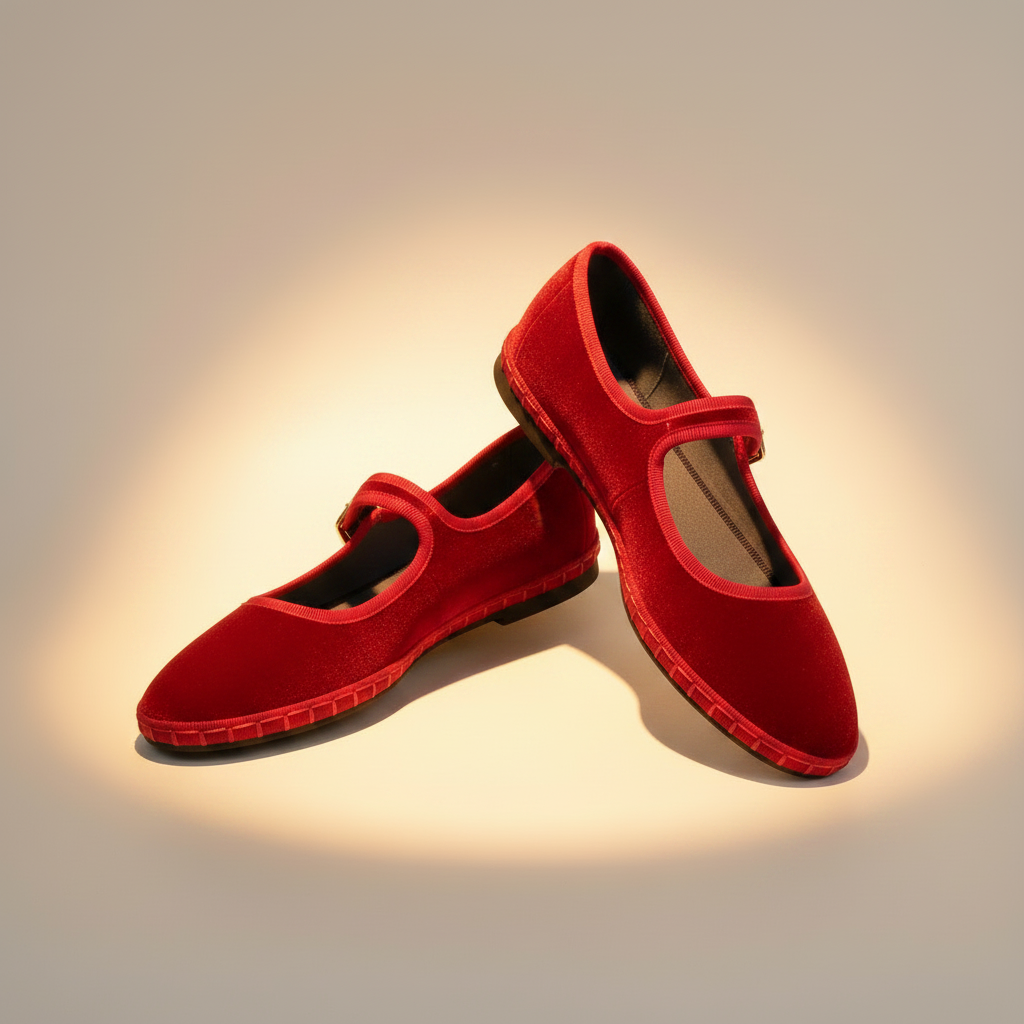 Red Mary Janes