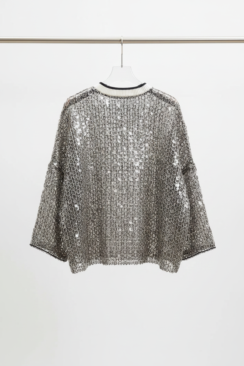 Sequin blouse back
