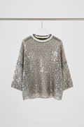 Sequin blouse front