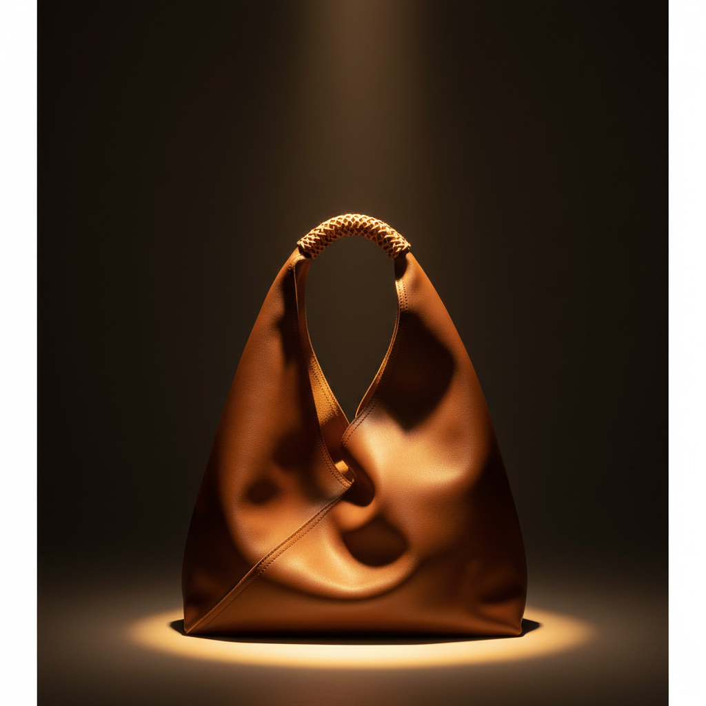Tan hobo bag spotlight