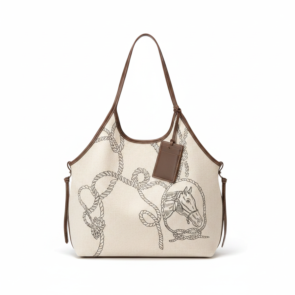 White tote bag studio photo
